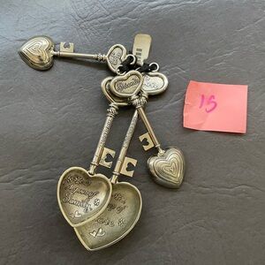 Silver Heart Measuring Spoons